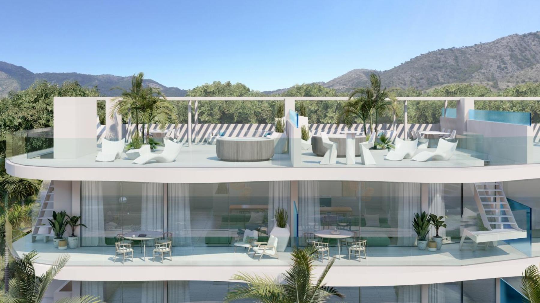Apartamento Panoramic Seaview Penthouse The Wave Fuengirola Exterior foto
